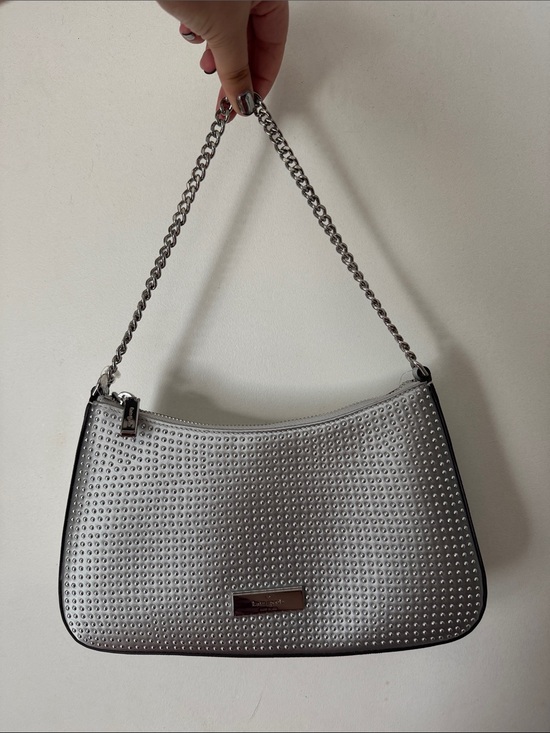 kate spade Handbags - kate spade silver studded shoulder bag